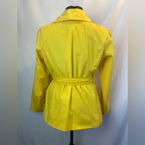 Donna Moore Double Breasted Yellow Button Up Jacket with Tie